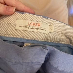 J. CREW baby blue chino shorts